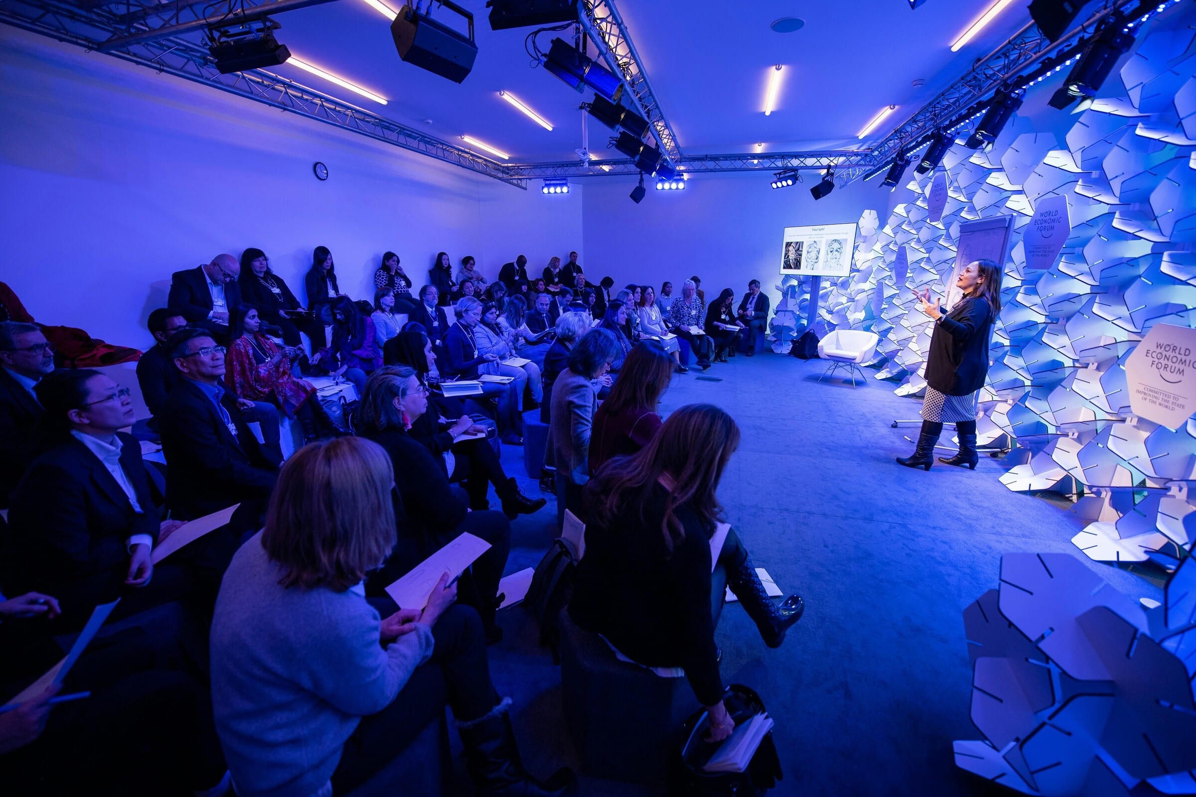 Conference audience at a corporate event